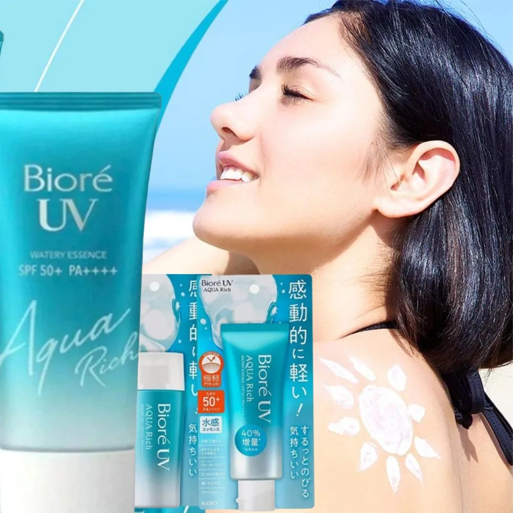 Protector Solar Biore SPF50+ PA++++, Resistente a los Rayos UV, Aislante, con Ácido Hialurónico, Hidratante Duradero, Original de Japón