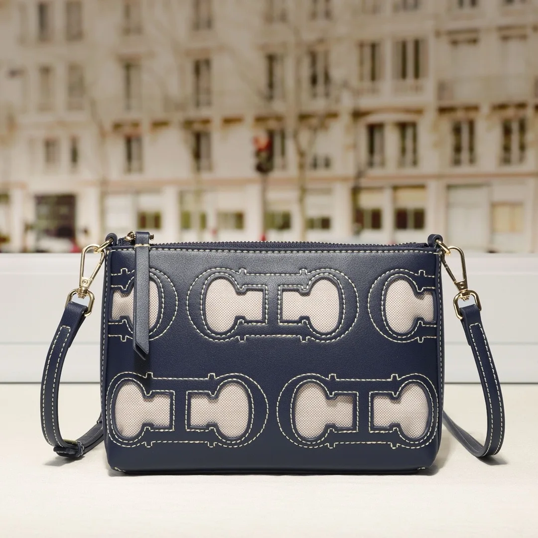 

Popular Classic Elegant Leather Crossbody Bag For Ladies By Luxury Brand Famous Designer Women's Fashion Accessory