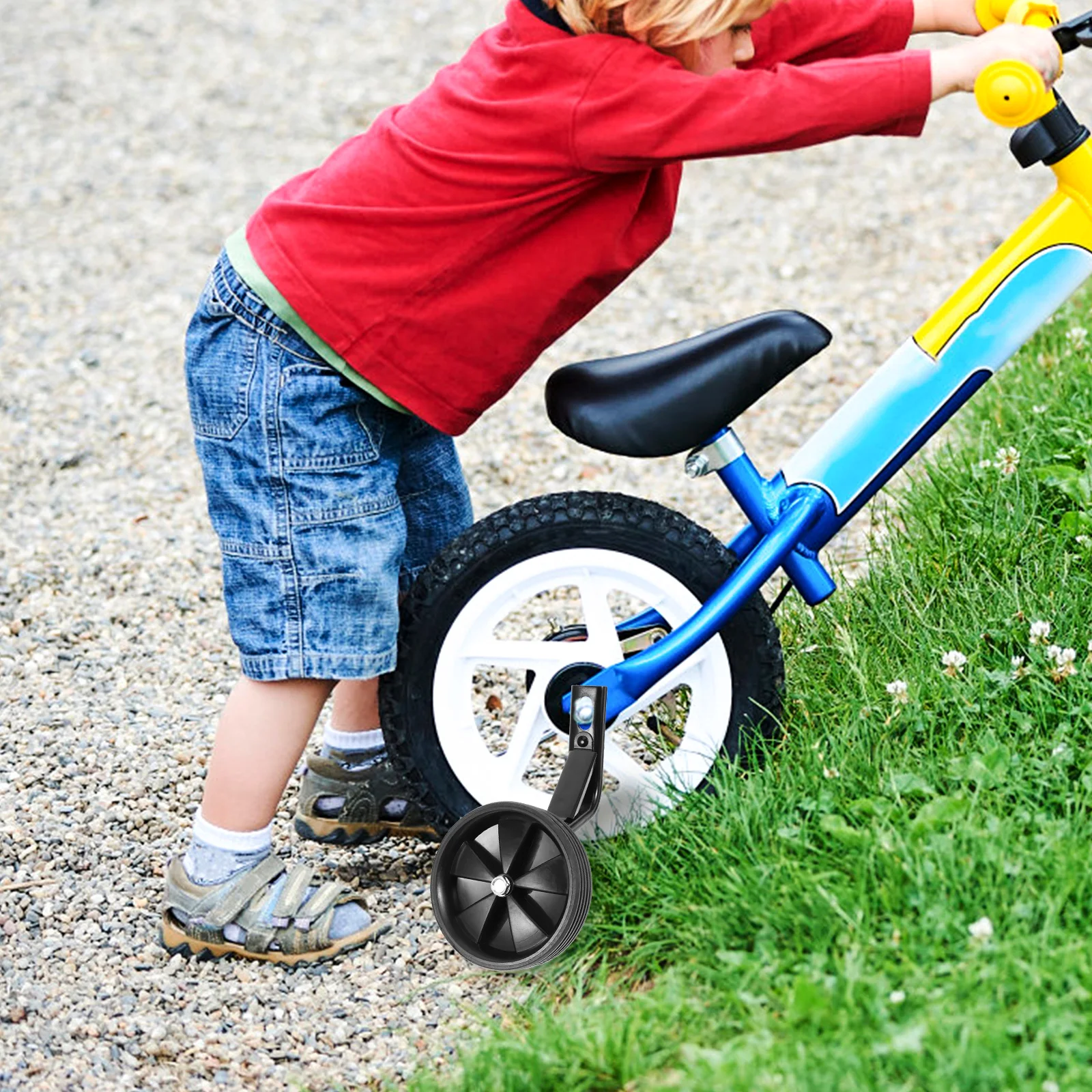 

12-16 Inch Auxiliary Wheel Accessories Type Stabilizer Kids Bike Training Balance Replaceable Cycling Parts