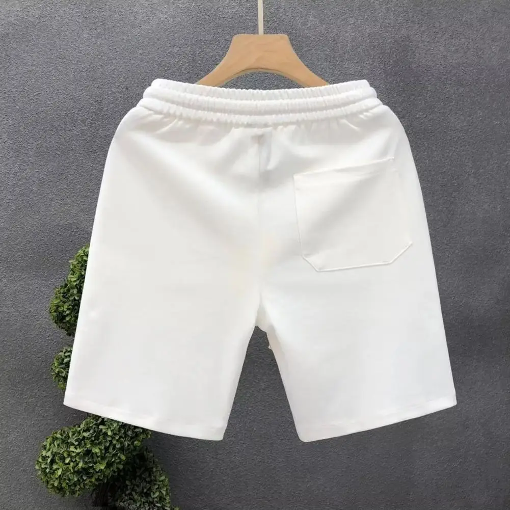 

Men Trendy Casual Shorts Men's Casual Wide Leg Shorts with Adjustable Drawstring Elastic Waist Letter Print Sports for Summer