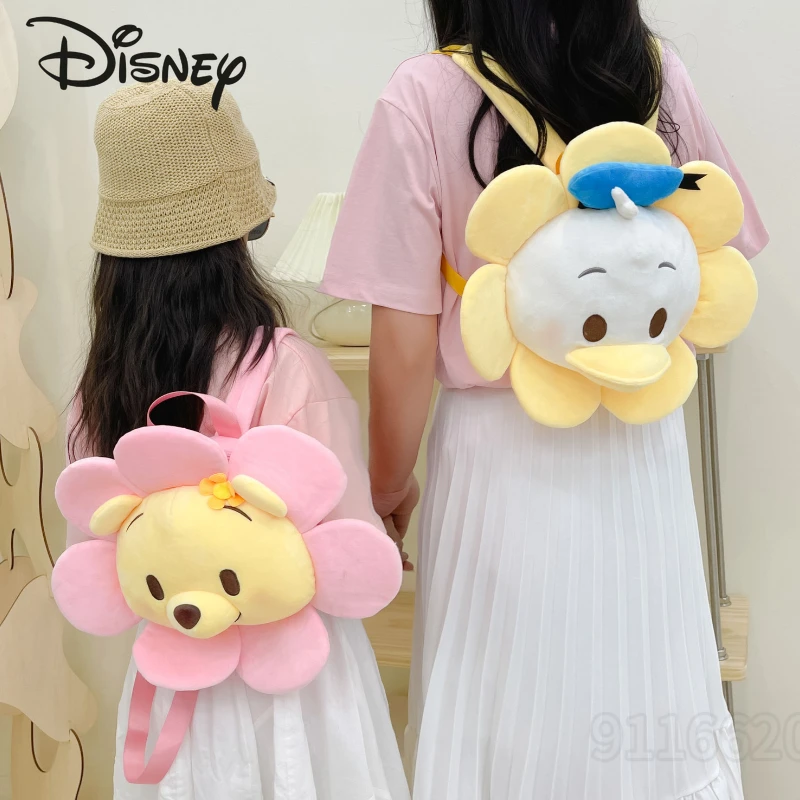 

Disney Winnie The Pooh 2022 New Plush Backpack Cartoon Cute Children Plush Doll Backpack Large Capacity Parent-Child Backpack