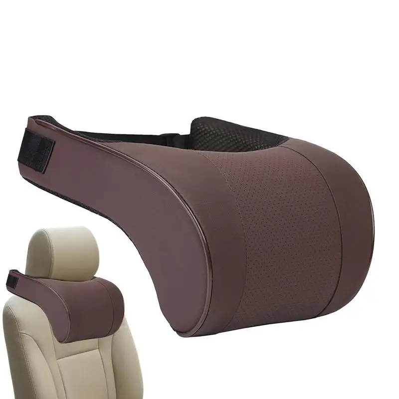 

Memory Foam Car Neck Pillow PU Leather Car Headrest Pillows Car Neck Rest Seat Headrest Cushion Pad For Auto Interior Accessory