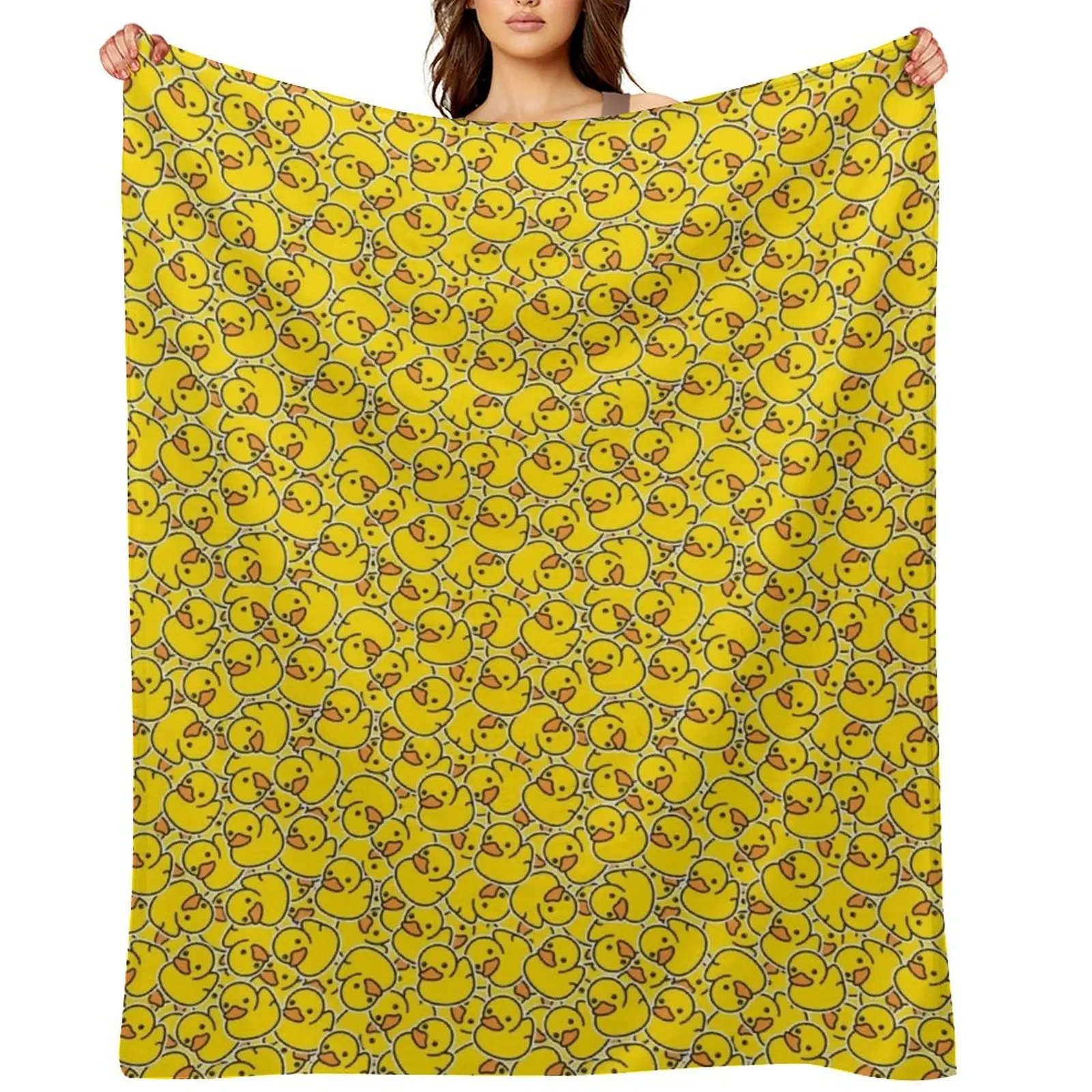 

Yellow Classic Rubber Duck Throw Blanket warm winter Summer Bed Thins Blankets