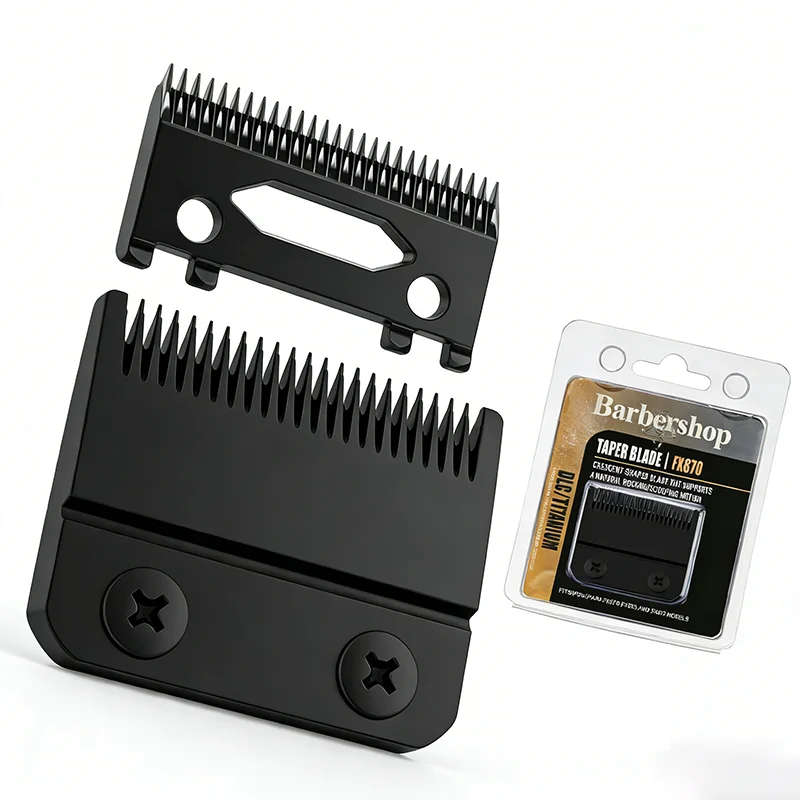 Replacement Blades Compatible with BaBylissPRO FX870/FXF880/FX810/FX825/FX673N Clippers, DLC For BaByliss FX Clipper
