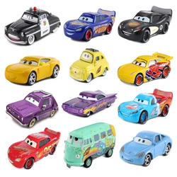 Disney Cars 3 Anime Luigi Racing Action Figure Lightning McQueen Sheriff 1:55 Metal Die Cast Model Kids Toy Sally Children Gift