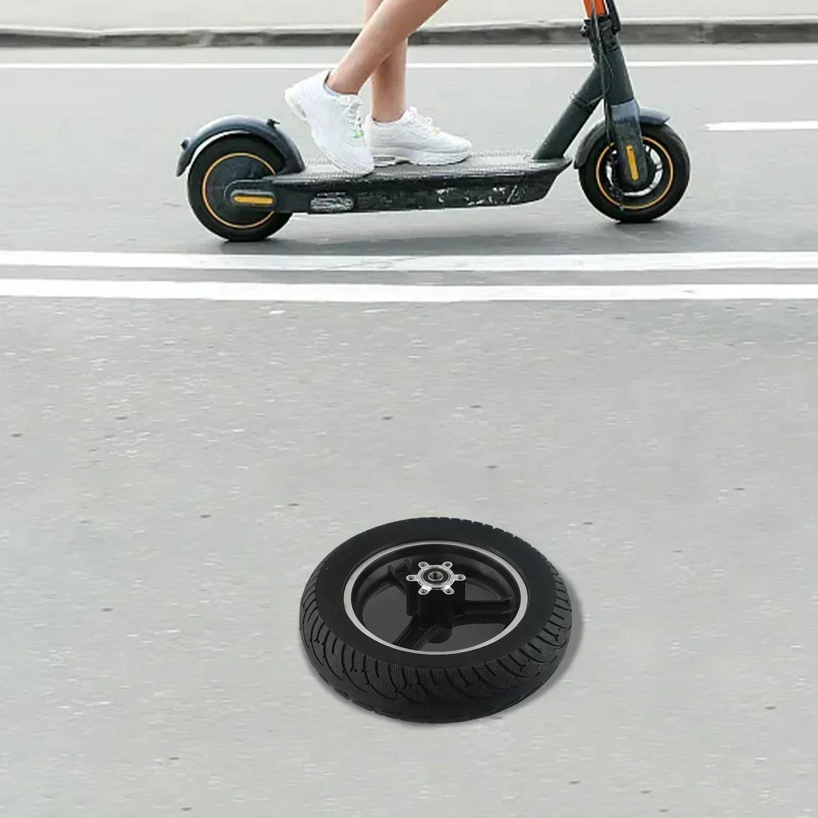 

10-дюймовый 10X2,50 с дисковым тормозом, сплошная шина для электрического скутера, бескамерное колесо, дисковый тормоз, аксессуары для твердых шин