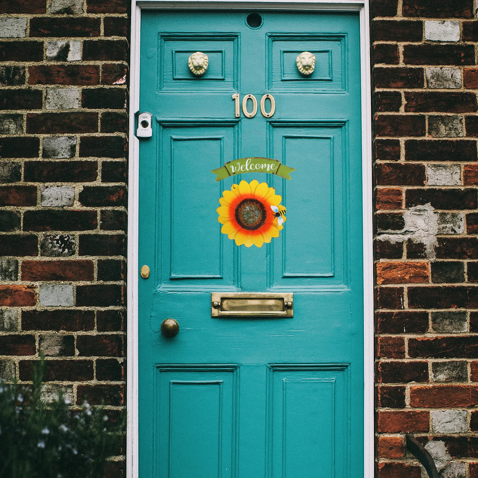 

Metal Welcome Sign Decorative Hanging Vintage Home Wall Decor Sunflower Outdoor Porch Signs Summer Door Hanger Garden Balcony