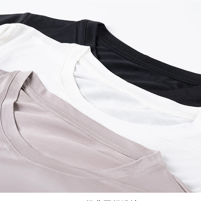 

MadBlack-100%Real Silk Elegant Knit T-Shirt, O Neck Short Sleeve Solid, Women Breathable Soft Thin Top, 2026 Summer New T65784CC
