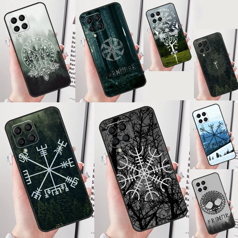 Forest Nordic Runes Case For Samsung Galaxy M14 M34 M54 M13 M23 M33 M53 M52 M32 M12 M51 M31 M30s M31s M20 Coque