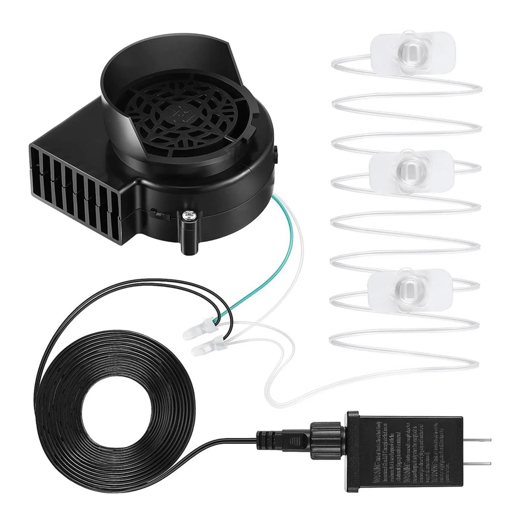 

【LAST CHANCE】4X Replacement Fan Blower, 12V 0.8A Mini Air Blower With 3 LED Light String For Inflatables Indoor Outdoor US Plug