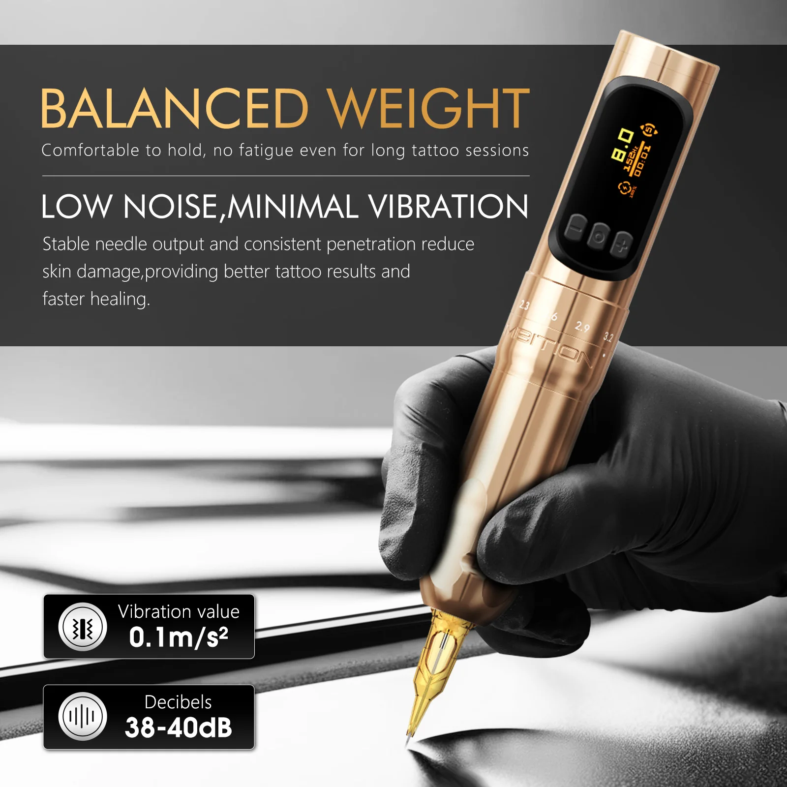 طموح سالي 270 اللاسلكية تجميل دائم الروتاري القلم قابل للتعديل السكتة الدماغية 2.0-3.5 مللي متر الوشم Suppy ماكينة رسم الوشم التجميلي Coreless موتور #5