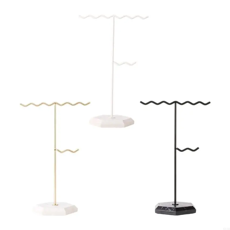 

Современная металлическая подставка для ювелирных изделий, съемный держатель для сережек, решение для хранения мраморного узора