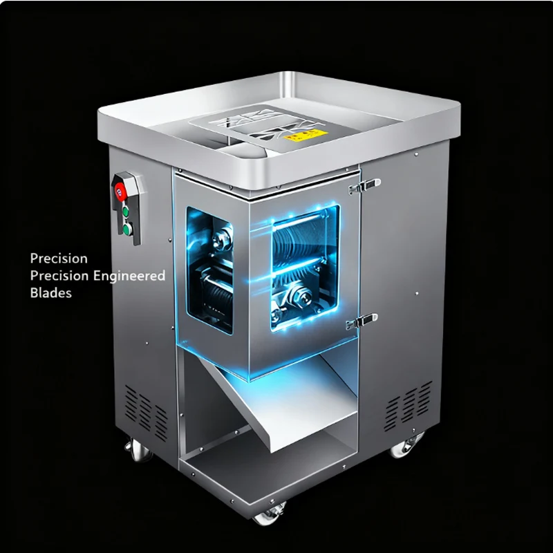 

Vertical Electric Meat Cutter Commercial Fully Automatic Stainless Steel Meat Grinder Fast Cutting