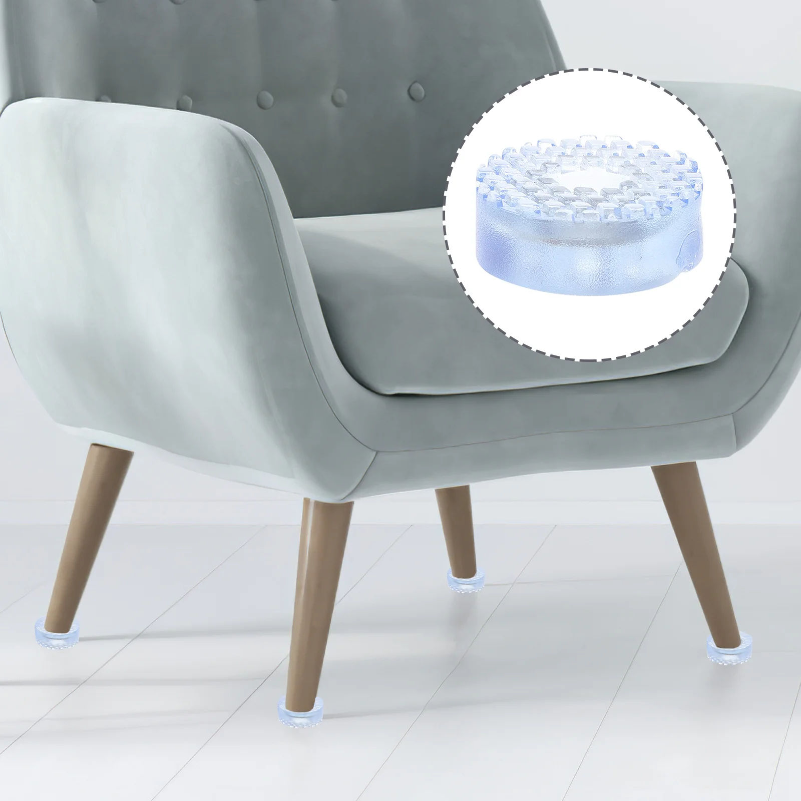 20 قطعة أقدام أثاث منصات كرسي مستدير حافظات الأرضية عازلة الضوضاء كرسي مكتب ينزلق لأسطح بلاط السجاد الصلب #2