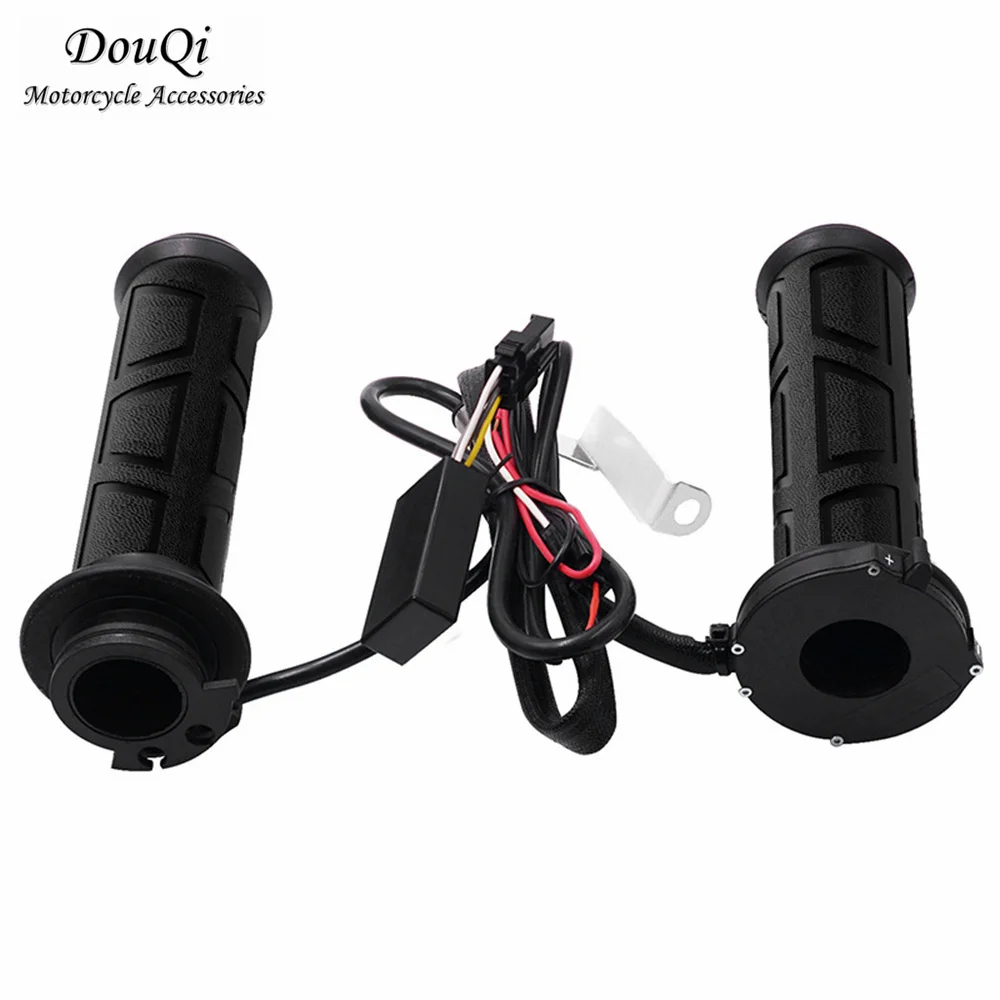 

Universal 22mm 12V Motorcycle Heated Grips - Adjustable Temperature Handlebar Covers for Bikes Scooters ATV