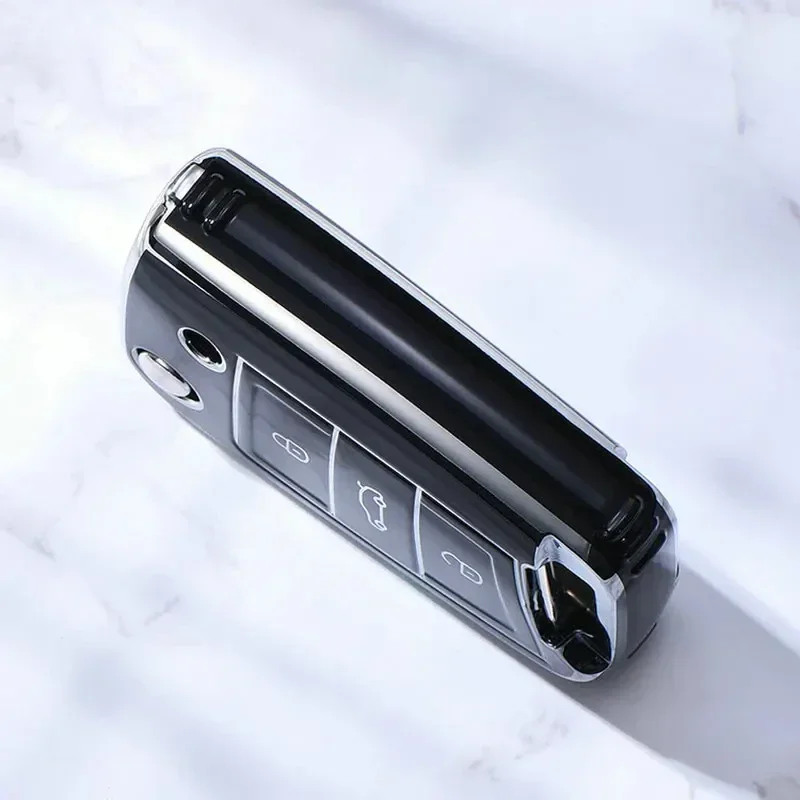 3 4 أزرار حافظة مفاتيح السيارة من البولي يوريثان غطاء فوب لشركة فولكس فاجن فولكس فاجن جولف 7 MK7 تيجوان MK2 لمقعد Ateca ليون FR 2 إيبيزا لسكودا اوكتافيا