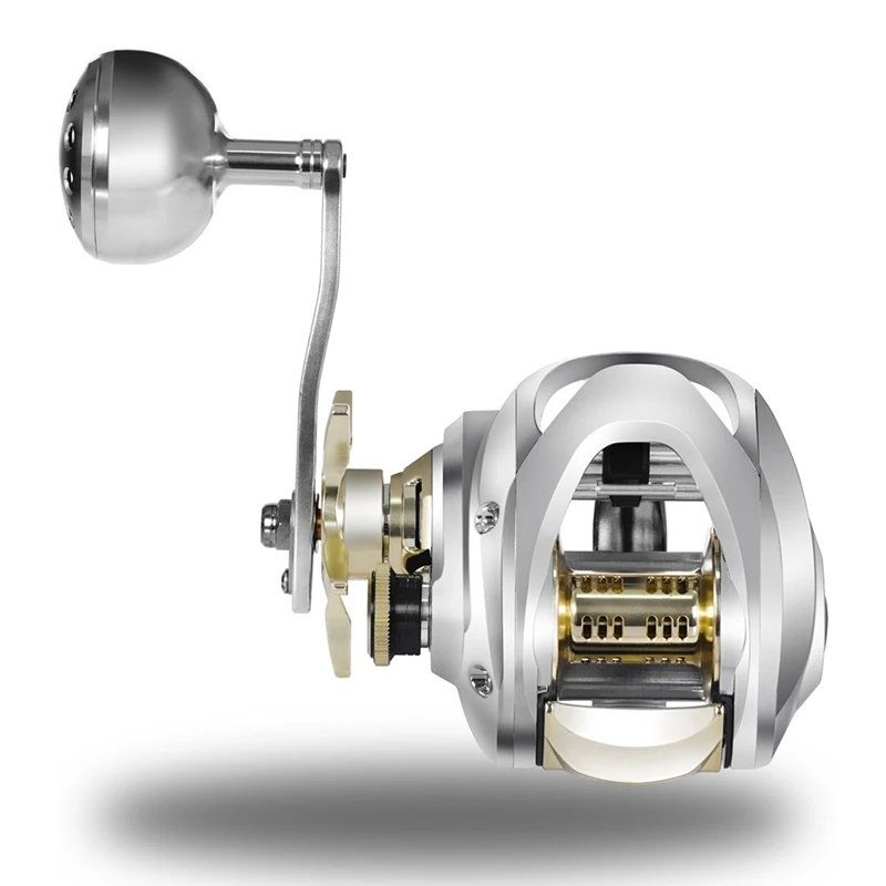 AA67-All Metal Body Drop Casting Reel Grote Deep Seas Visserij-reel Zoutwater Waterdicht