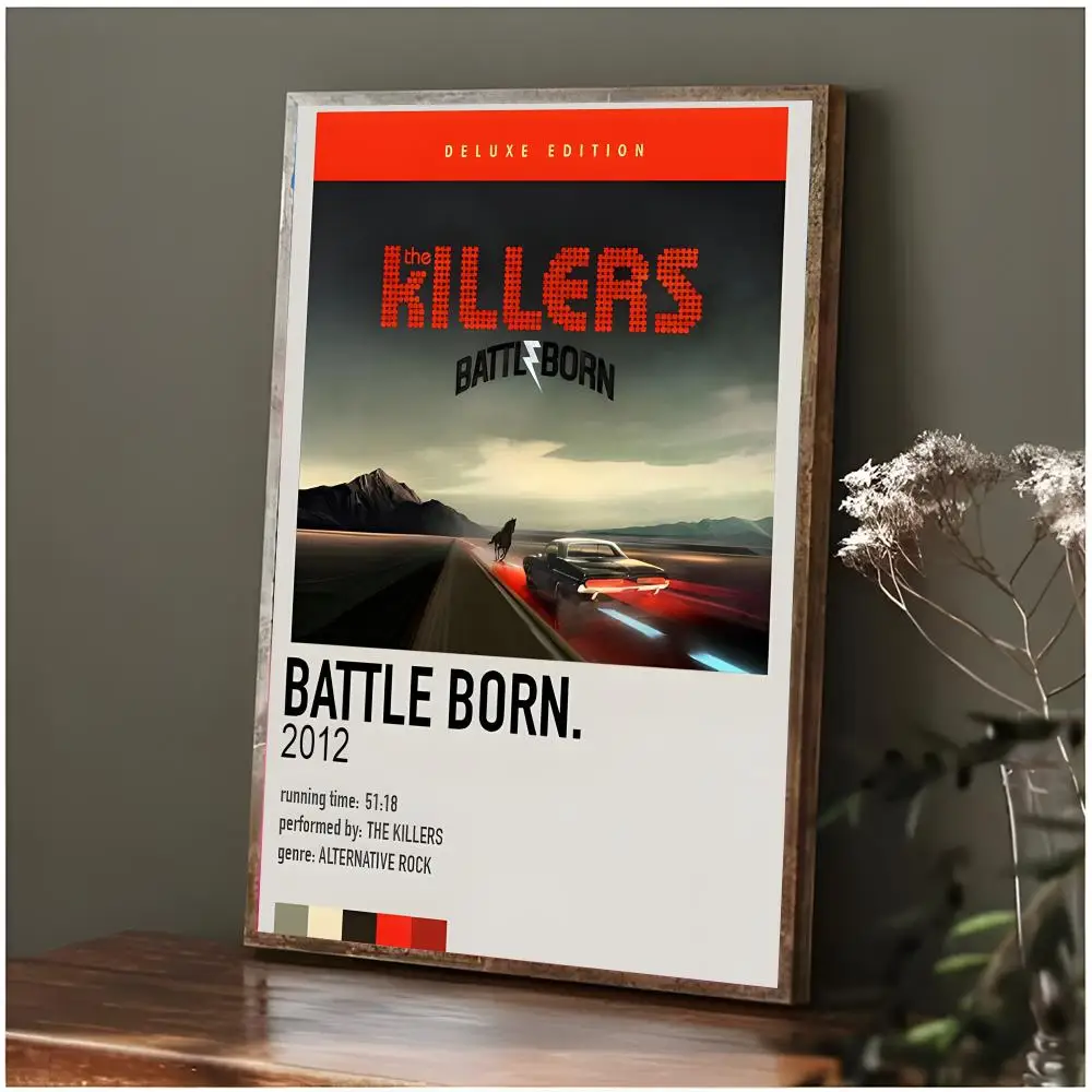 rock indie band T-The Killers Poster Modern Wall Art Bedroom Living Room Print Unframed