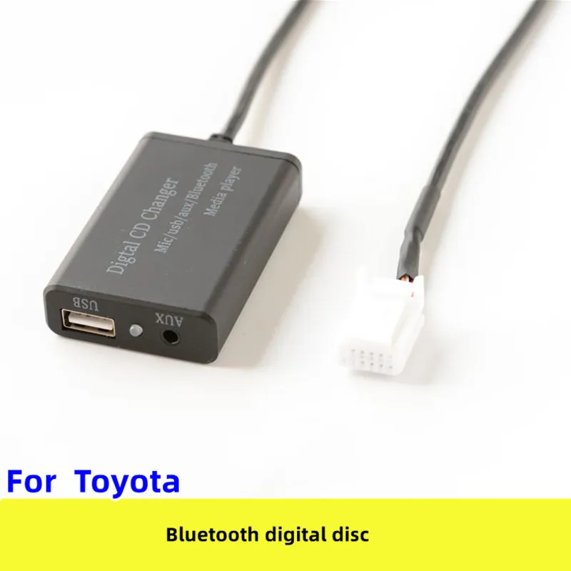 

For Toyota Reiz/Camry/Highlander/Corolla/Vios/RAV4 USB AUX Bluetooth Digital Disc Box Music Data Conversion Harness Car Stuff