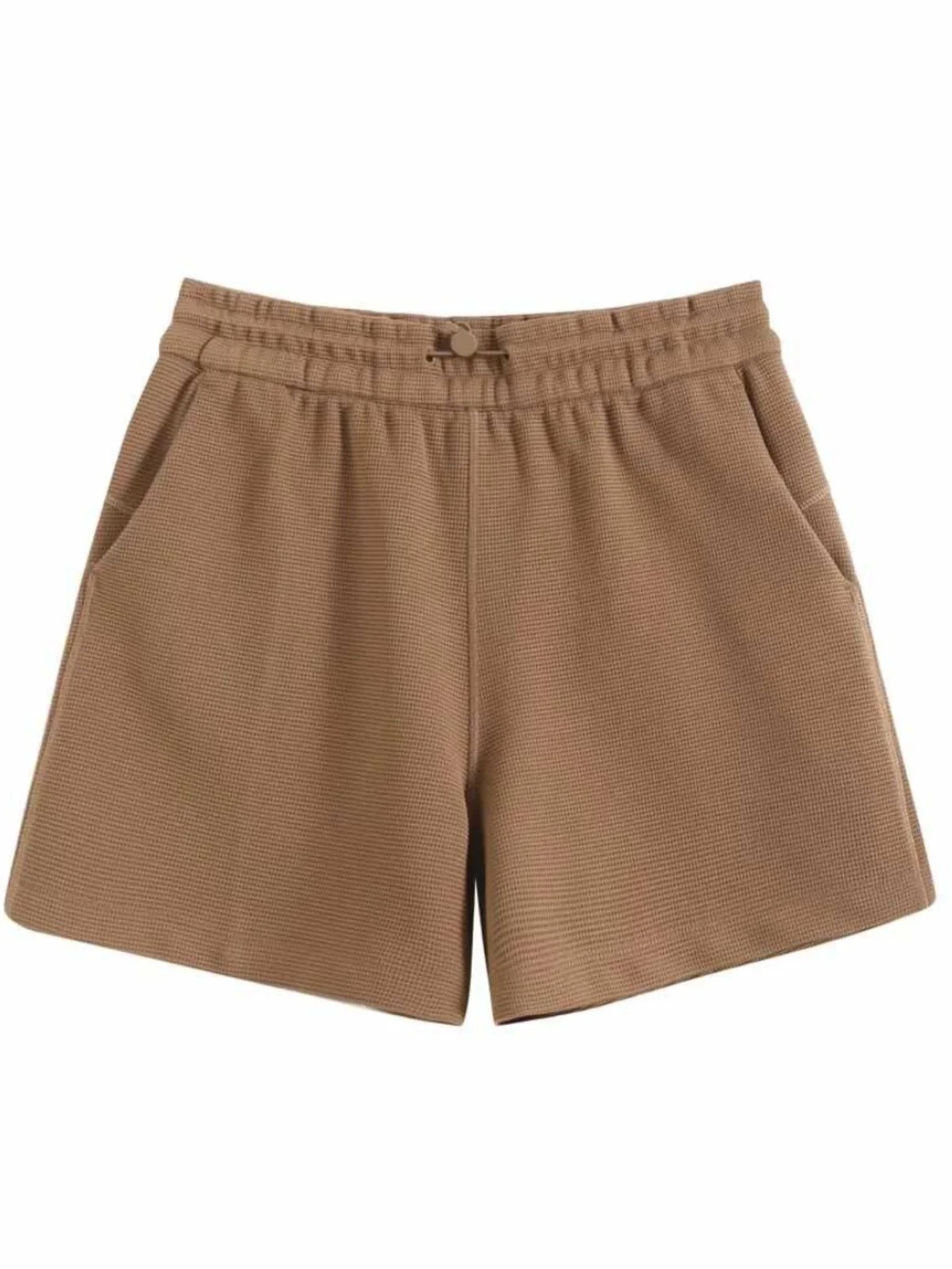 

Женские летние брюки с высокой талией, однотонные, универсальные, модные, высококачественные, прямые, привлекательные