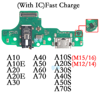 Usb Dock Charger Port for Samsung Galaxy 70 A10S A20S A30S A10E A20E A30 A40 A50 A60 A40S A50S A70S Charging Board Module