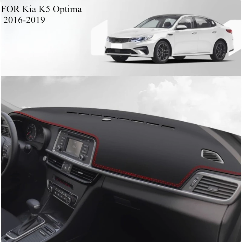 FOR Kia K5 Optima 2016-2019 Car Dash Mat Dashmat Dashboard Mat Cover Sun Shade Dash Board Cover Carpet  Accessories