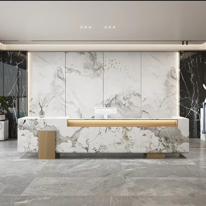 

Shop Counter Desk Customer Center Cash Register For Business Atril Bellezza Office Desks Motion Clothing Store Reception Chairs