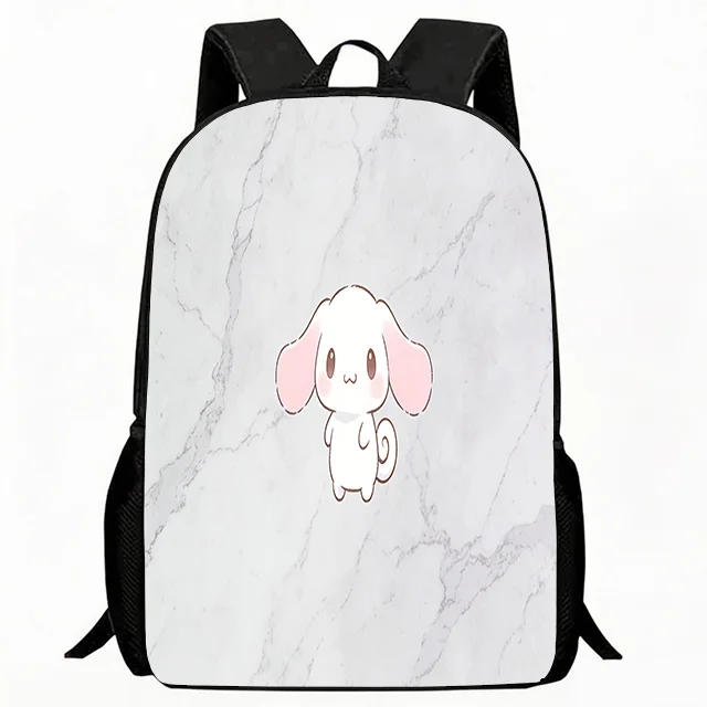 

Kids Bag Cute Marble Background Puppy Print School Backpack Lightweight Breathable Children's Casual Daypack Adjustable Durable