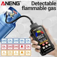 ANENG Gas Leak Detector Analyzer Methane Flammable9999 PPM Combustible Natural Tester LCD ScreenSound and Light Alarm LEL Tester