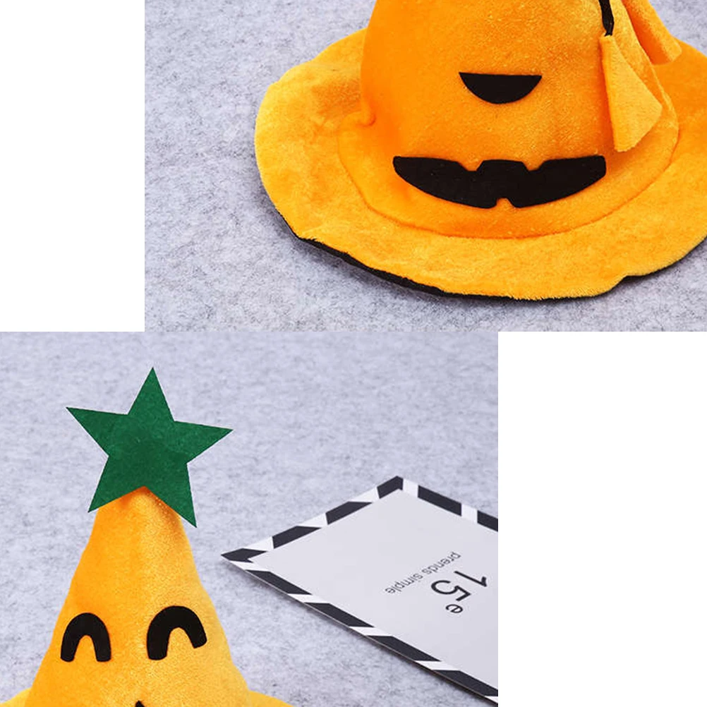 

4PCS Pumpkin Props Durable Party Pumpkin Cap Lightweight Halloween Cosplay Party Accessories Festive Role Playing Hats