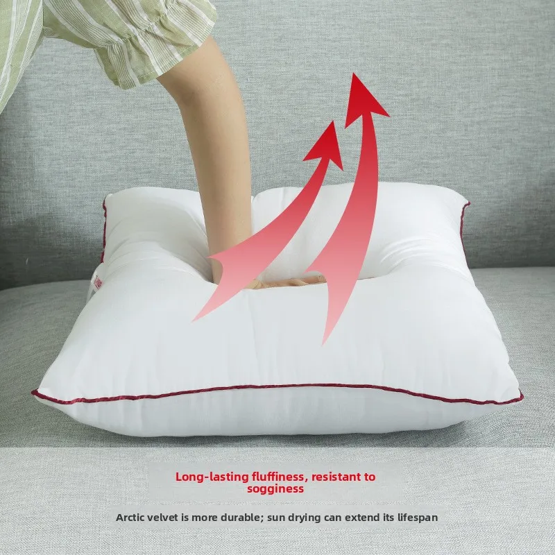Luxury Sofa Pillow Core Home Living Room Side Sleepers Contain Pillow Core Bed Head Cushion Pure Color Soft Fabric Art