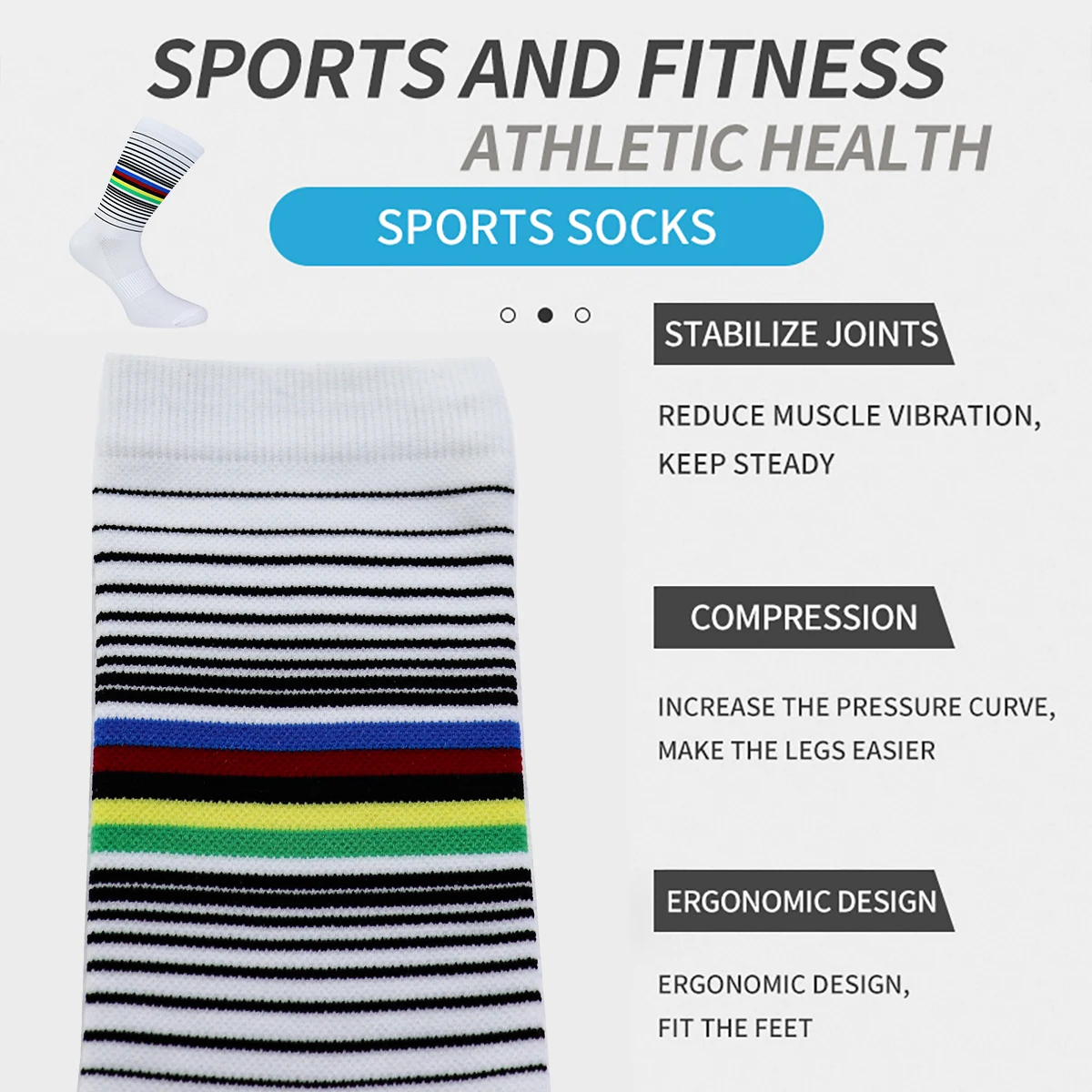 Cycling Socks Running Quick Dry Medium Cylinder Men and Women Sports Fitness in the Tube