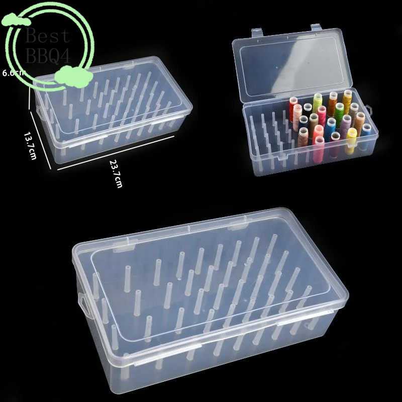 

(BBQ4)42 Axis Needle And Thread Box Household Storage Box Multi Functional Transparent Needle And Thread Set Thread Box Sorting