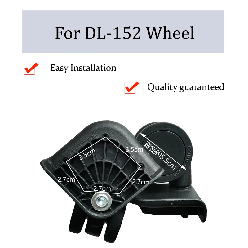 

Suitable For DL-152 Nylon Luggage Wheel Trolley Case Wheel Pulley Sliding Casters Universal Wheel Repair Slient Wear-resistant