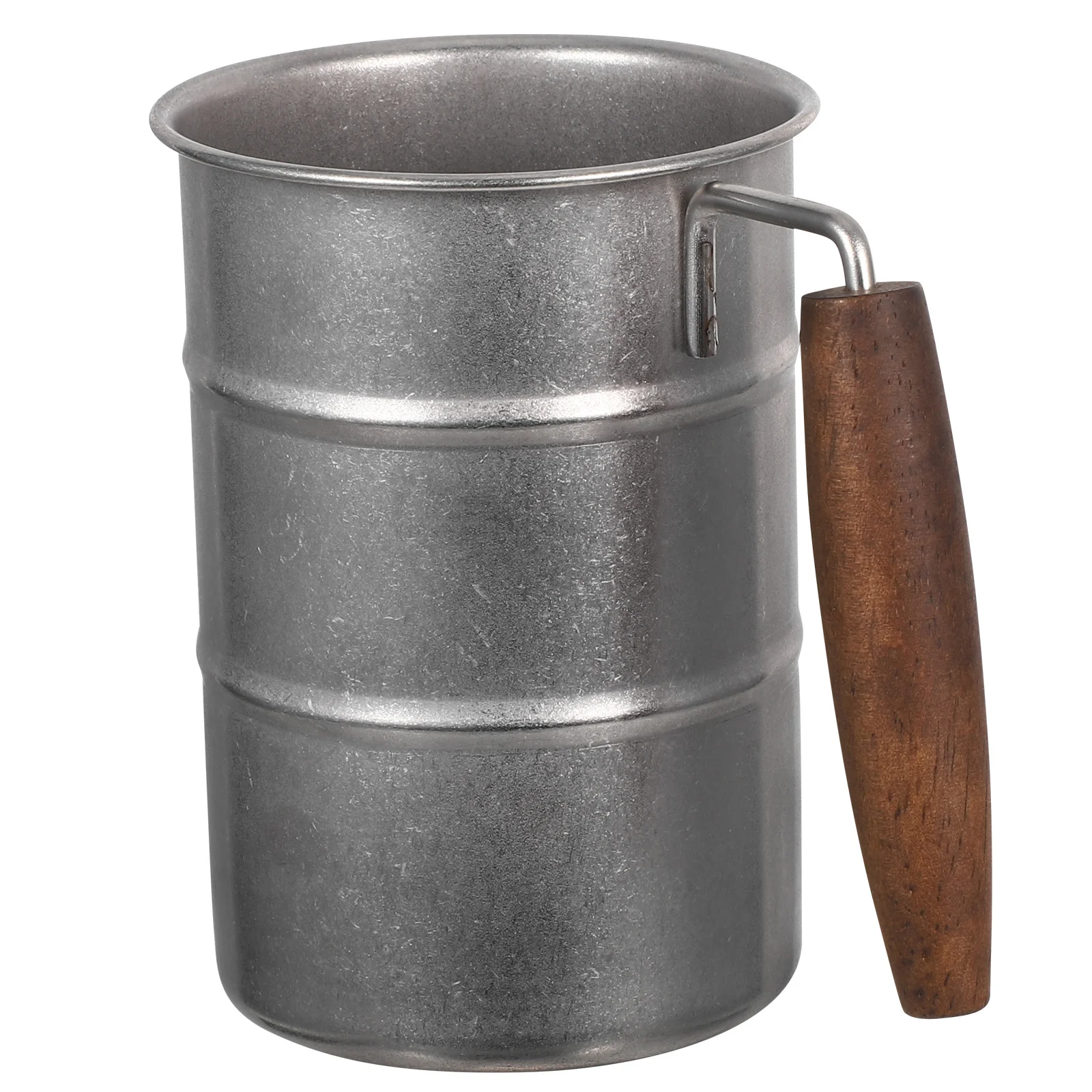 2 قطعة أكواب البيرة الفولاذ المقاوم للصدأ خمر مع مقبض الرجعية المعادن التخييم أكواب القهوة المحمولة أكواب المياه للاستخدام في الهواء الطلق المنزل