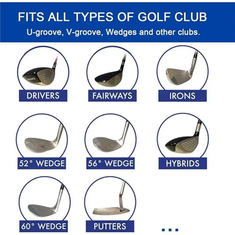 T22C Golf Club Groove Restorer-Repairing Tool For Wedges, Irons, U-Grooves, V-Grooves-Re-Cutting And Cleaning Cleaner