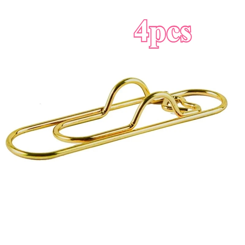 4-multifunctionele penclip, pen, hangende liefde, paperclip, penknop, notebookaccessoires, penclip met vaste stoel