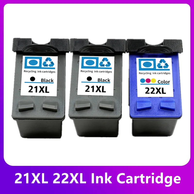 21 22 XL Compatible Ink Cartridge Replacement for HP 21XL 22XL HP21 Deskjet F2180 F2280 F4180 F2200 F380 380 Printer