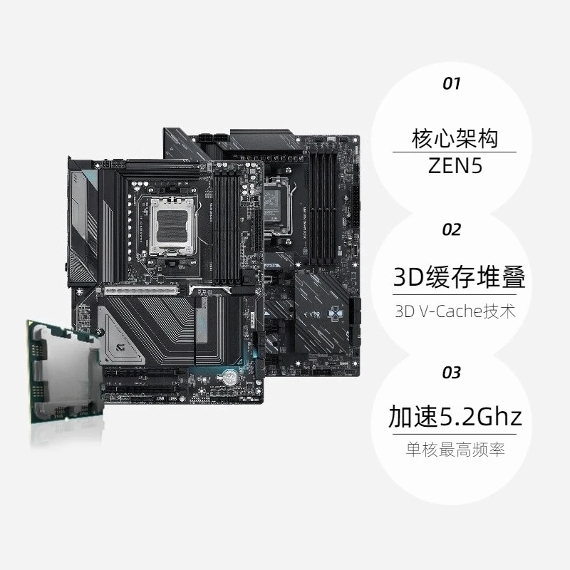 9800X3D loose chip main board CPU set, game set