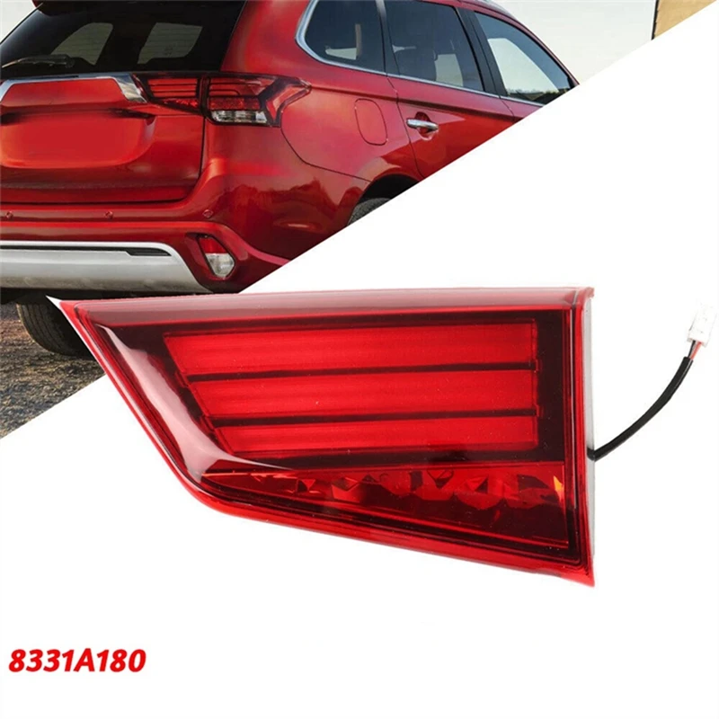 1Pair Car Rear LED Taillight Assy 8331A179 8331A180 For Mitsubishi Outlander 2016-2021 Rear Inner Brake Stop Tail Lamp