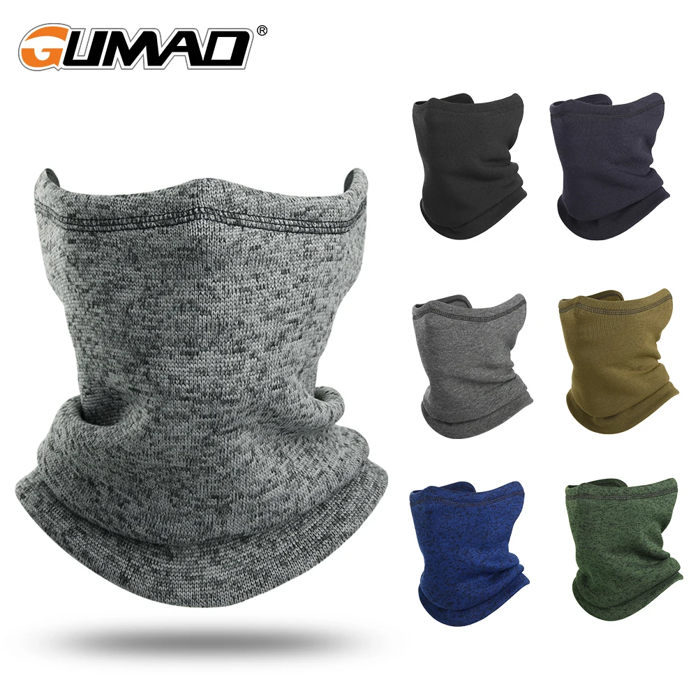 Cold Weather Neck Warmer Gaiter Winter Fleece Face Cover Cycling Running Hiking Skiing Thermal Half Mask Scarf Bandana Men Women