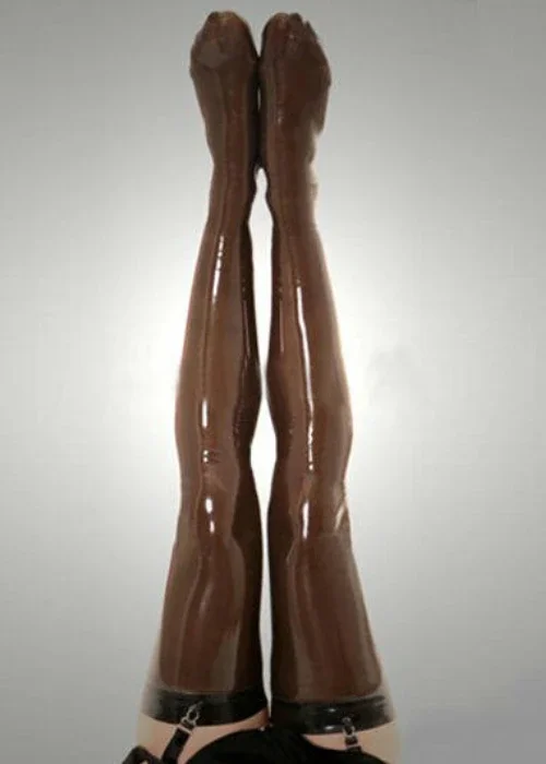 

Gummi Latex Rubberfashion Stockings Coffee Socken für Männer oder Frauen