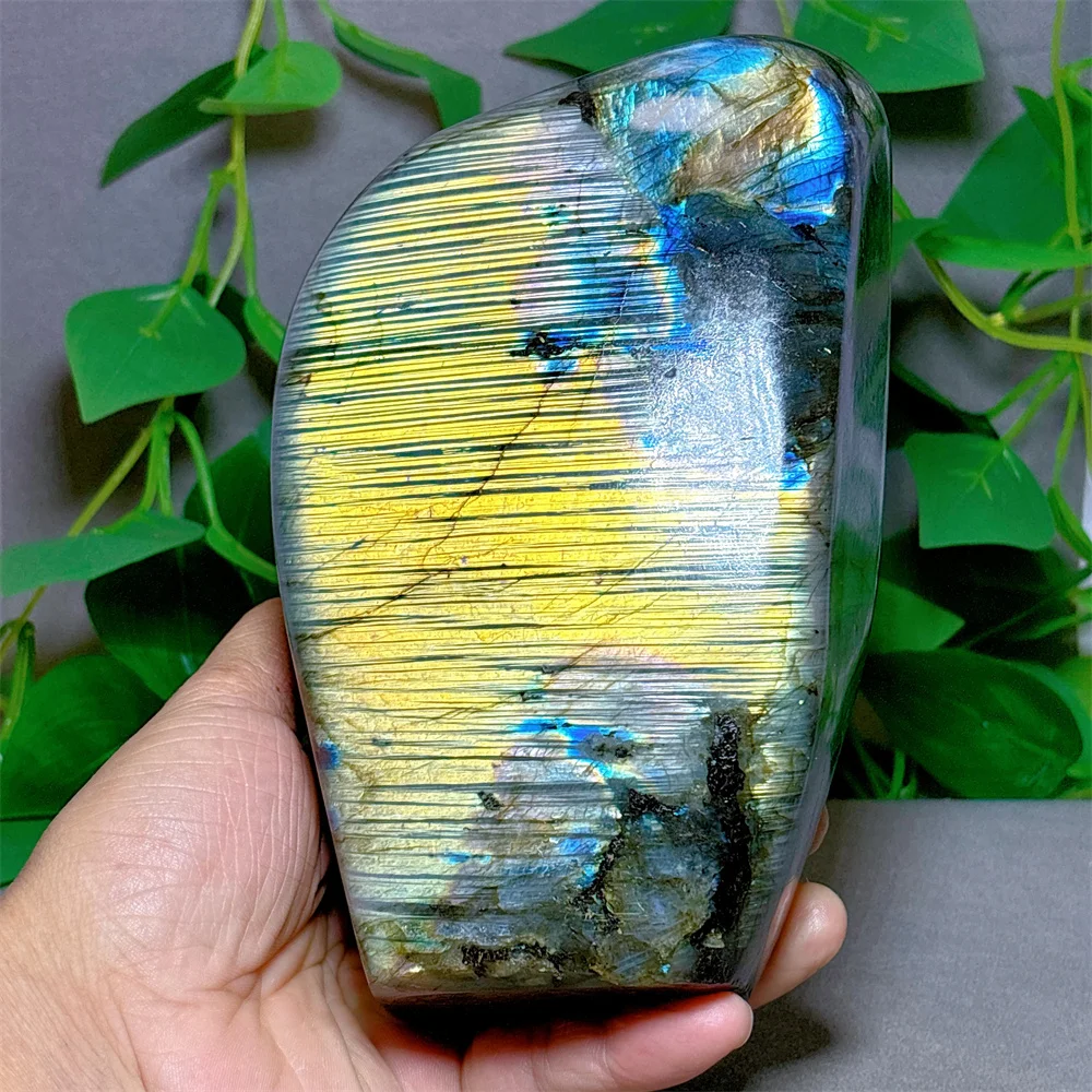 Blue Labradorite Free Form Crystal Natural Stone Quartz Stone Minerals Home Garden Decoration Reiki Energy Healing Spiritual