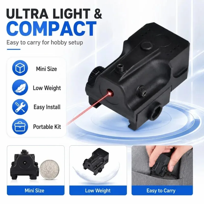 Light‑Weight Integrated Red‑Light Decor Kit, Vibration‑Resistant Indicator Module for Hobby‑use Model Parts