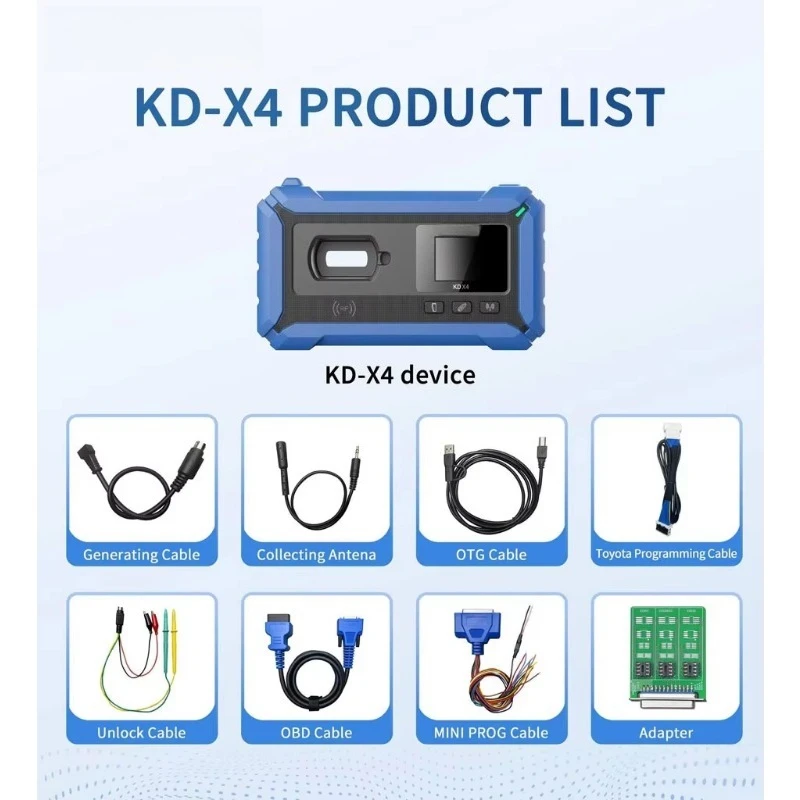 KEYDIY KD-X4 Multiple Functions Car Key Programmer Auto Remote Generator Chip Reader Frequency Tester