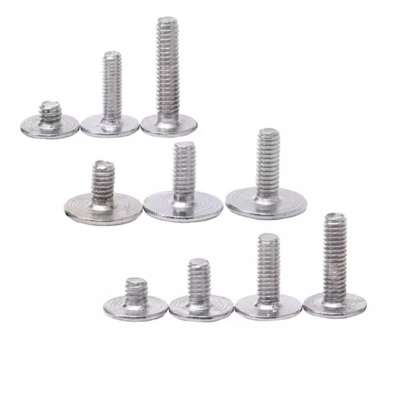 50pcs M2.5 M3 Big Flat Head Laptop Tamper-resistant Screw Notebook Computers Carbon Nickel Plating Screws