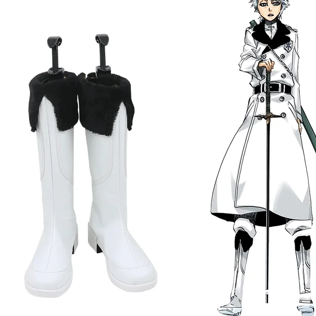 

Anime Bleach Hitsugaya Toushirou Cosplay Shoes Boots Halloween Carnival Party Role-playing Boots