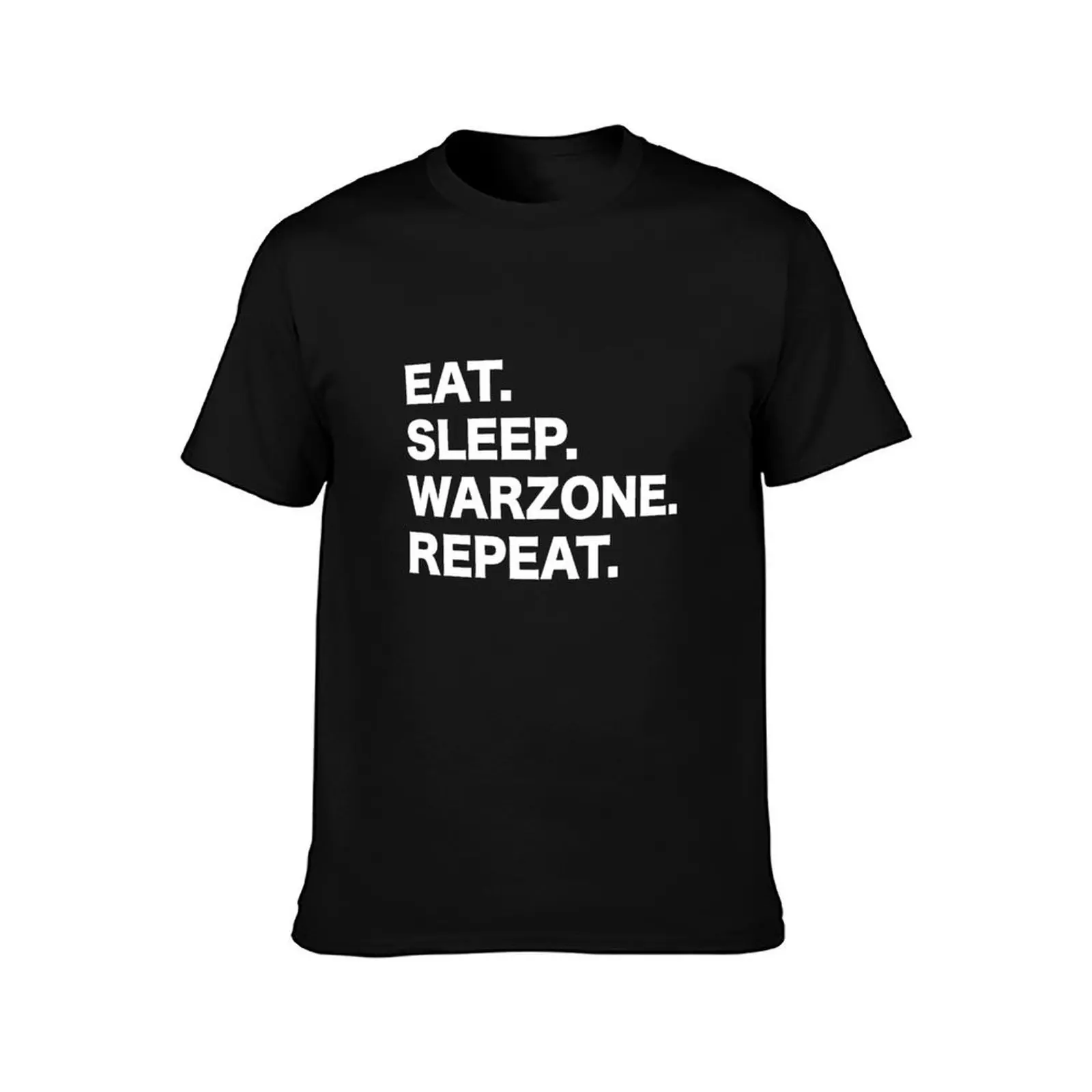 Eat. Sleep. Warzone. Repeat. T-Shirt Fashion Graphic Tee for Men