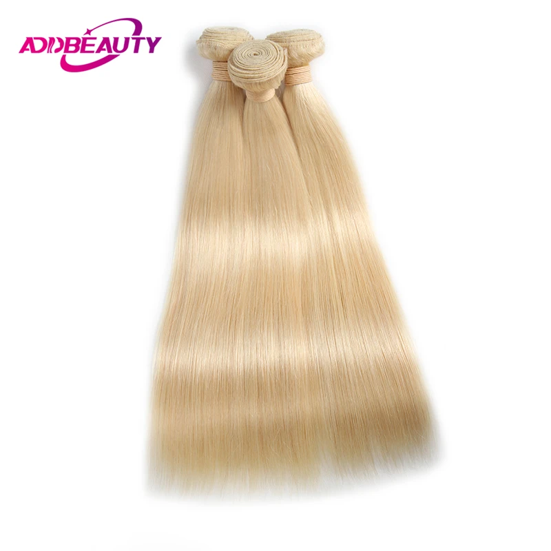 Straight Virgin Human Hair Weave for Women Honey Blonde Unproccessed Raw Virgin Hair Bundles Addbeauty Brazilian One Donor Hair