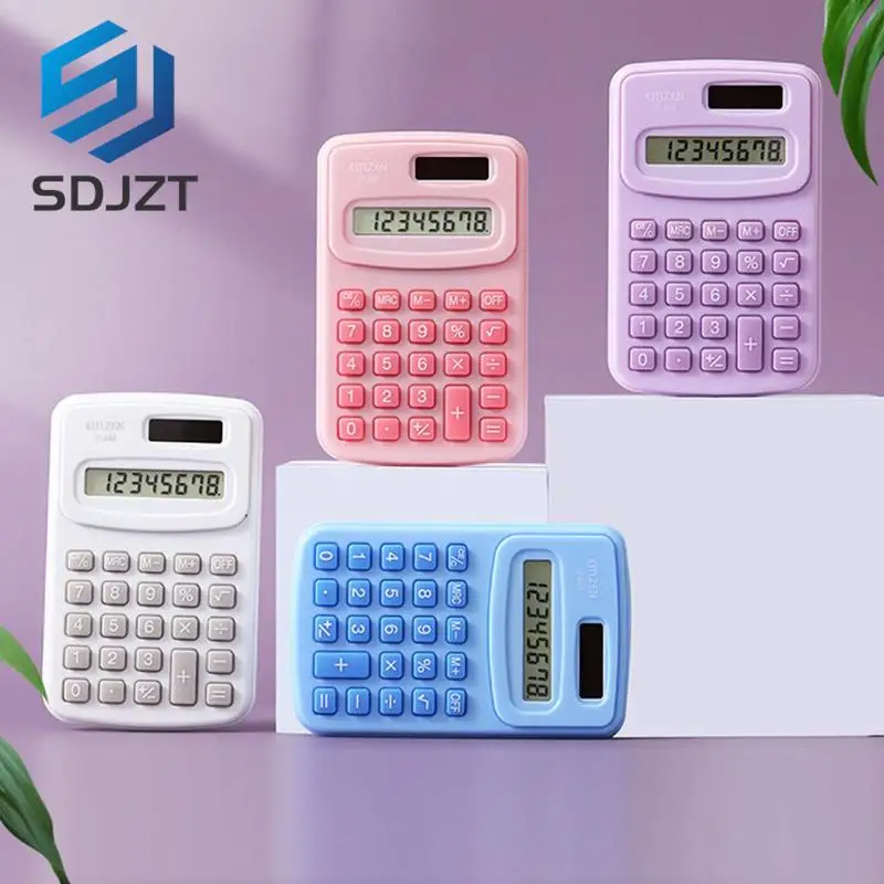 Nieuwe 1Pc Briefpapier Financiële Bedrijf Kleine Rekenmachine Accountant Rekenmachine Boekhouding Tool Mini Elektronische Rekenmachine